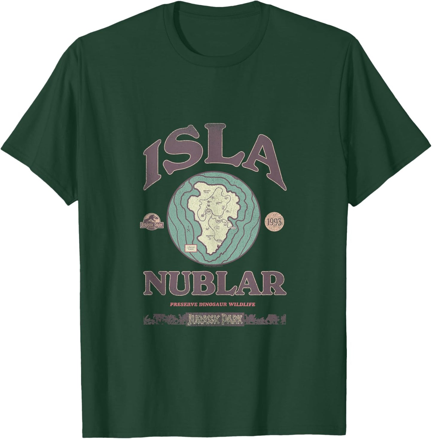 Jurassic Park Isla Nublar Tour 1993 T-Shirt - T-Shirt | Forest