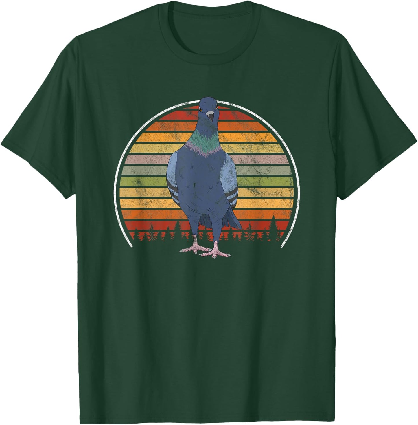 Vintage Pigeons Retro Pigeon T-Shirt - T-Shirt | Forest