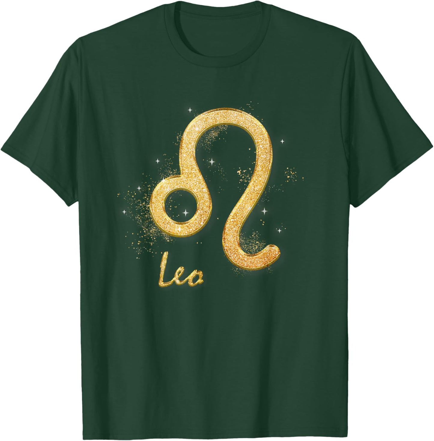 Leo Golden Sign Zodiac July August Birthday T-Shirt - T-Shirt | Forest