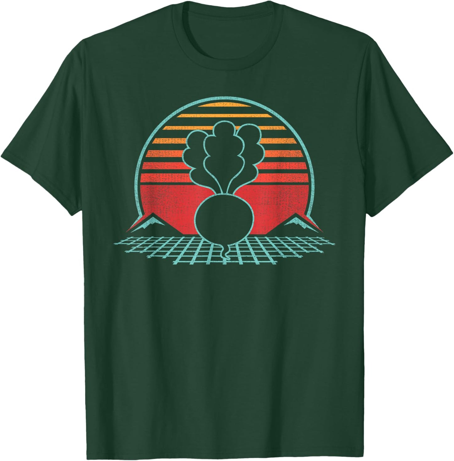 Radish Retro Vintage 80s Style Gift T-Shirt - T-Shirt | Forest