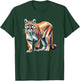 Geometric Art Cougar Cougars Mountain Lion Puma T-Shirt - T-Shirt | Forest