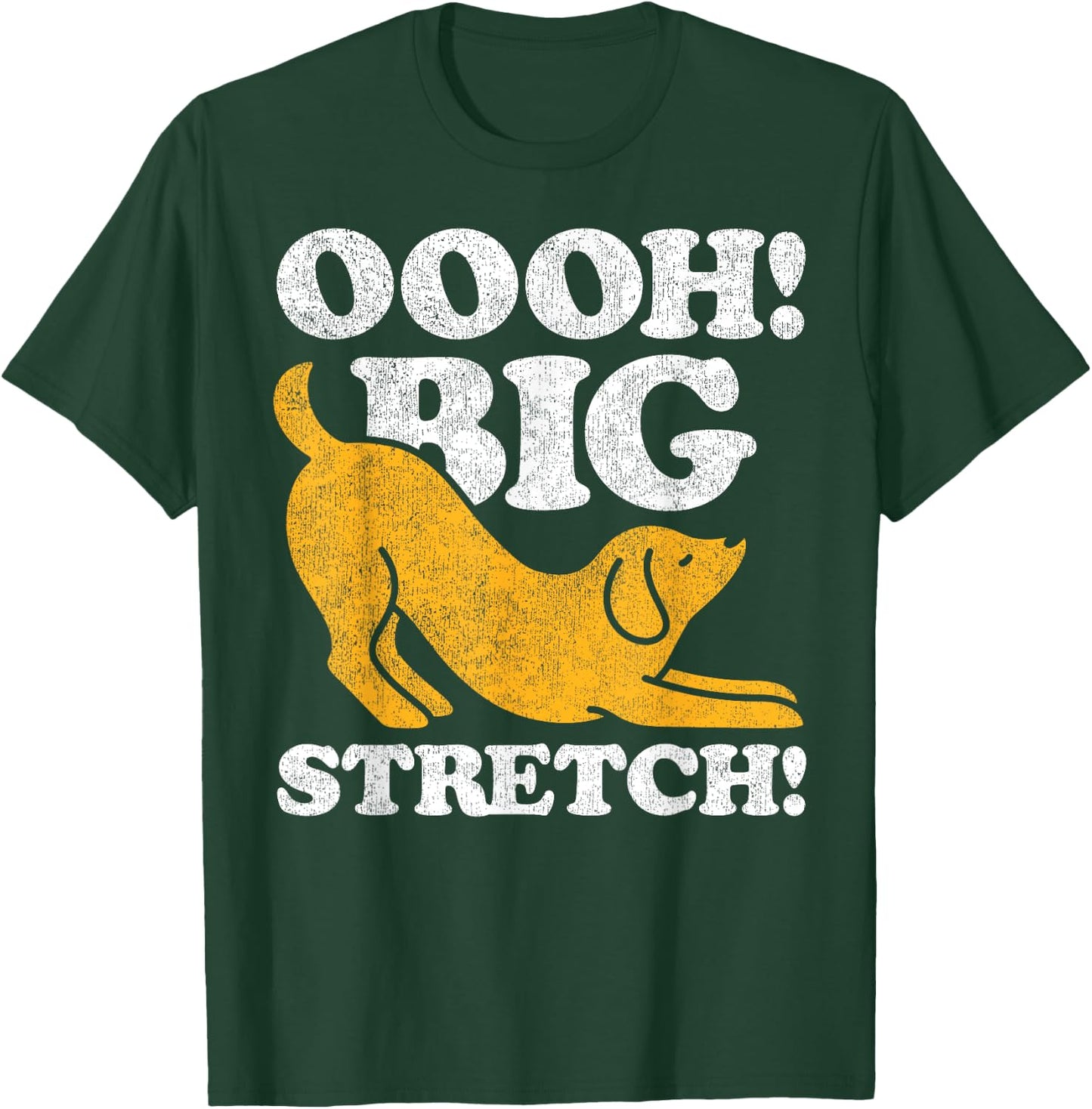 Dog Graphic Oooh Big Stretch T-Shirt - T-Shirt | Forest