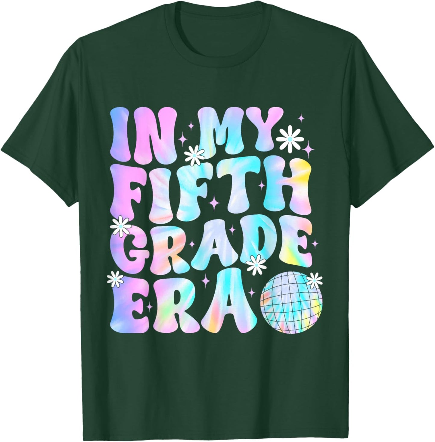 In My Fifth Grade Era Back To School 5th Grade Boys Girls T-Shirt - T-Shirt | Forest