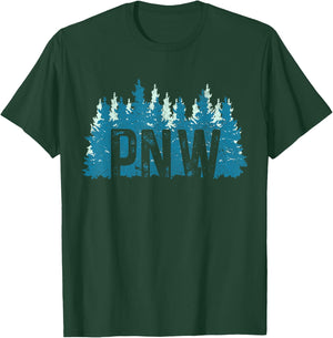 Pacific Northwest PNW Oregon Washington USA America Souvenir T-Shirt - T-Shirt | Forest