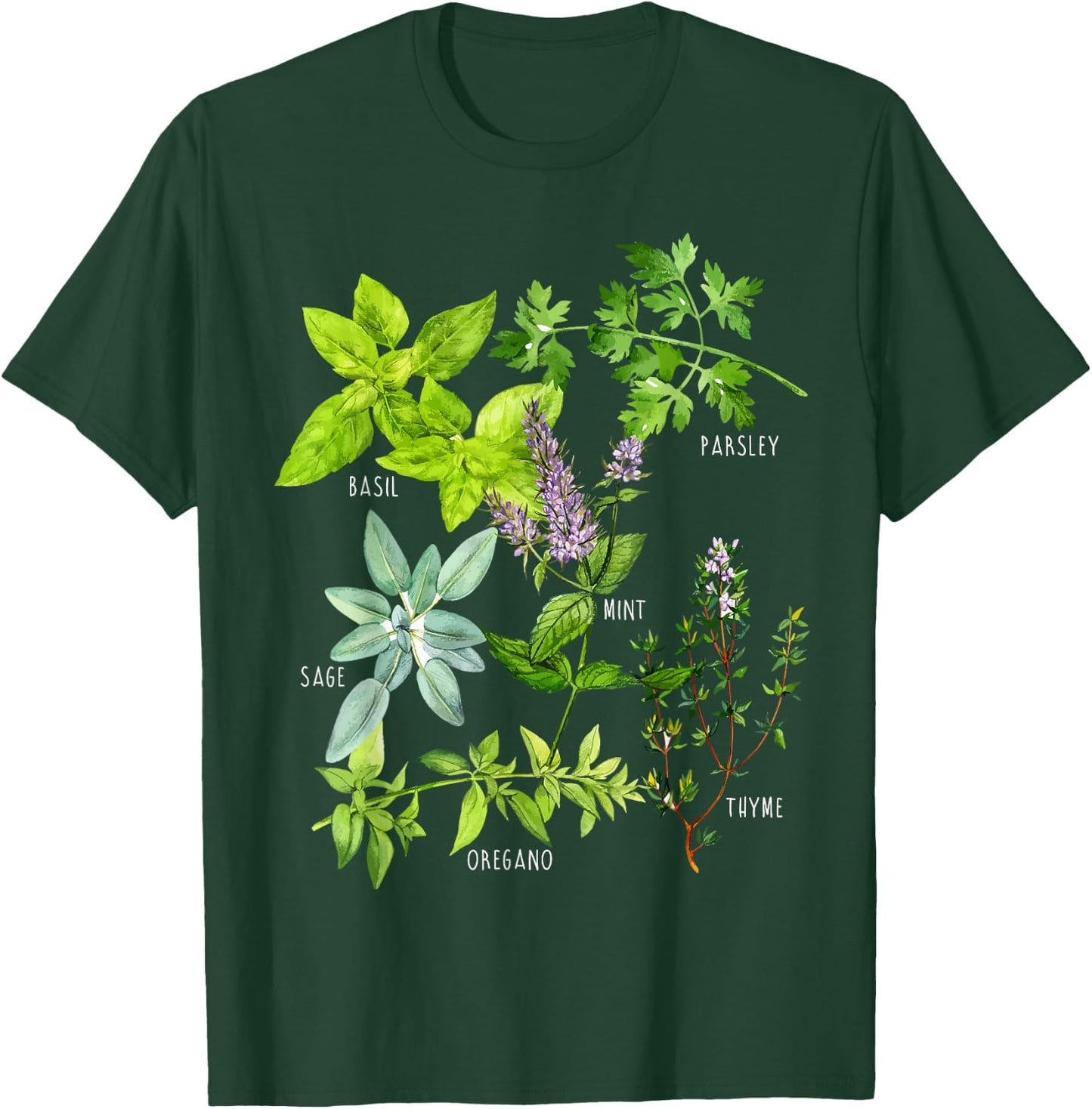 Herbs Plants T-Shirt - T-Shirt | Forest