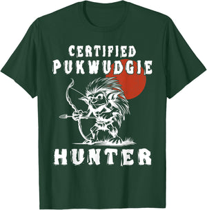 Certified Pukwudgie Hunter - Pukwudgie Monster T-Shirt - T-Shirt | Forest