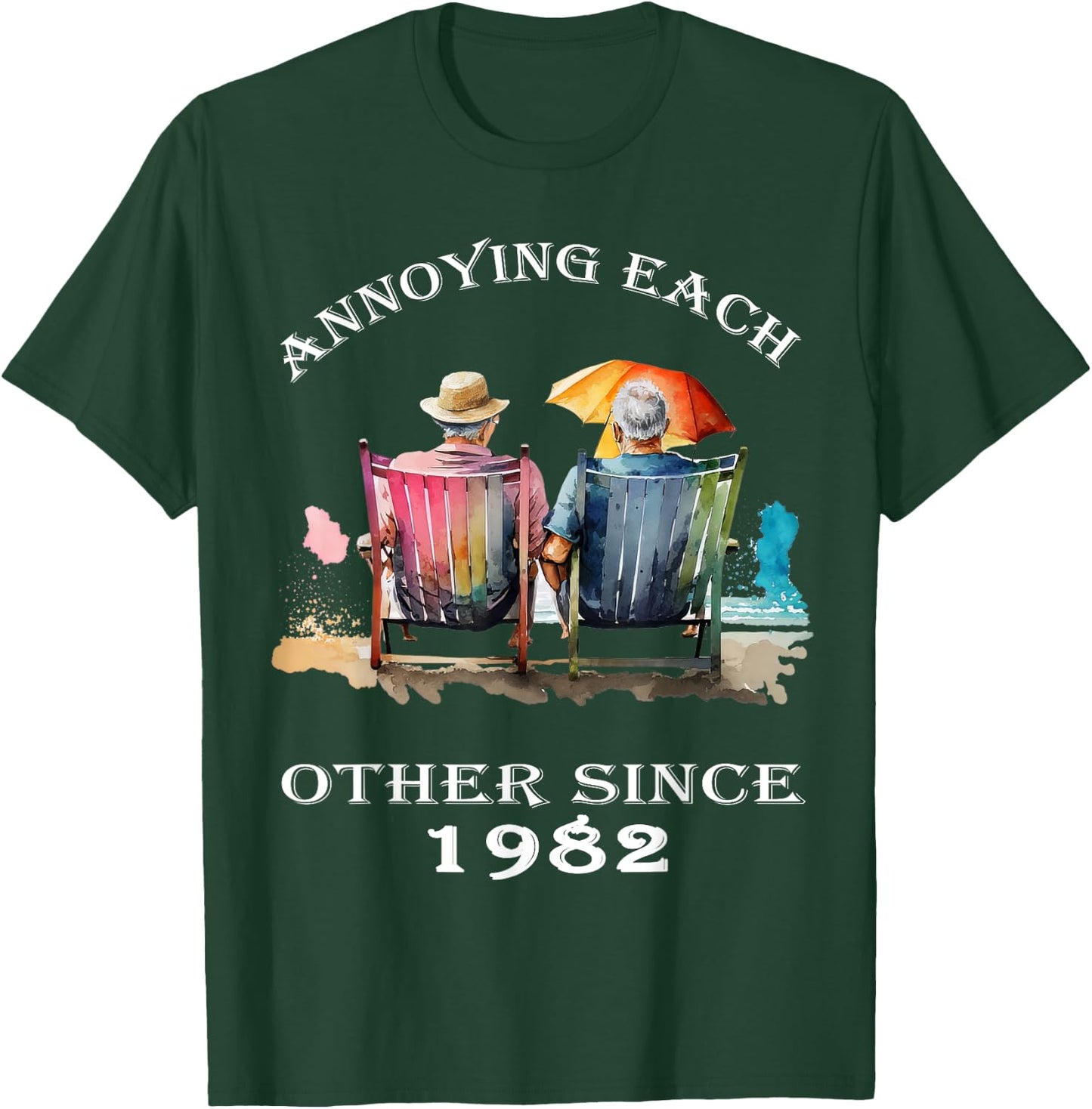 Annoying Each Other Since 1982 Funny Pun T-Shirt - T-Shirt | Forest