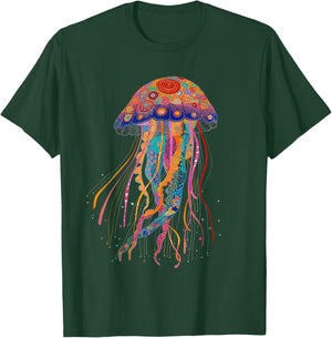 Jellyfish Flowers Colourful Flowers Ocean Animal Diving T-Shirt - T-Shirt | Forest