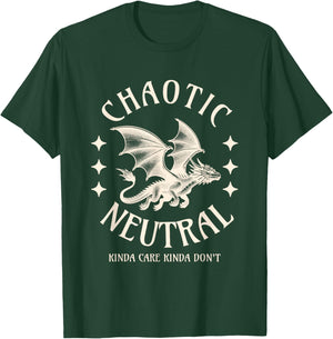 Chaotic Neutral Alignment Funny Roleplaying Character T-Shirt - T-Shirt | Forest