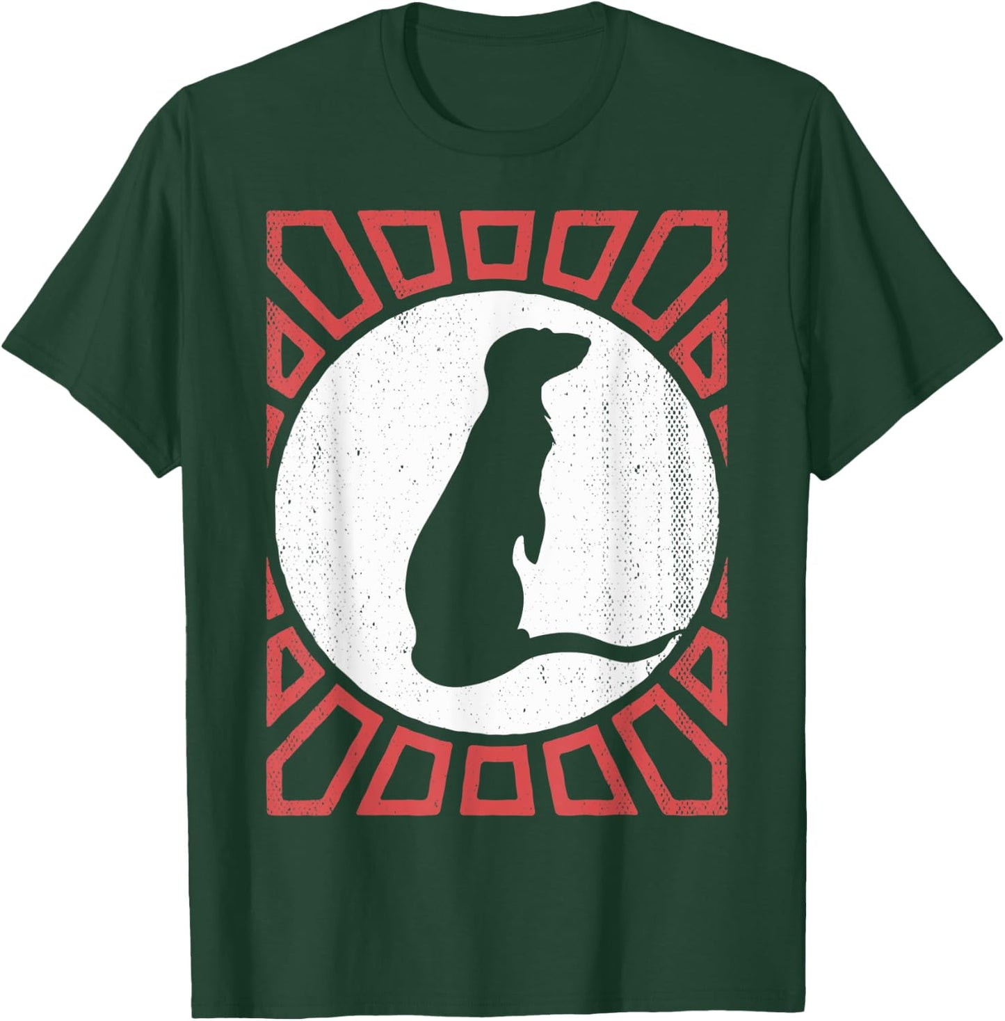 Mongoose Lover Vintage Retro Style Animal T-Shirt - T-Shirt | Forest