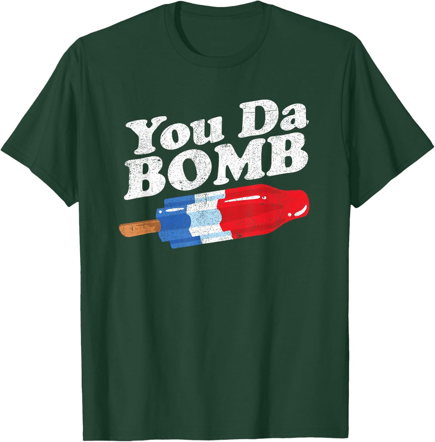 Funny Summer Popsicle Pop Retro You Da Bomb 80's Gift T-Shirt - T-Shirt | Forest