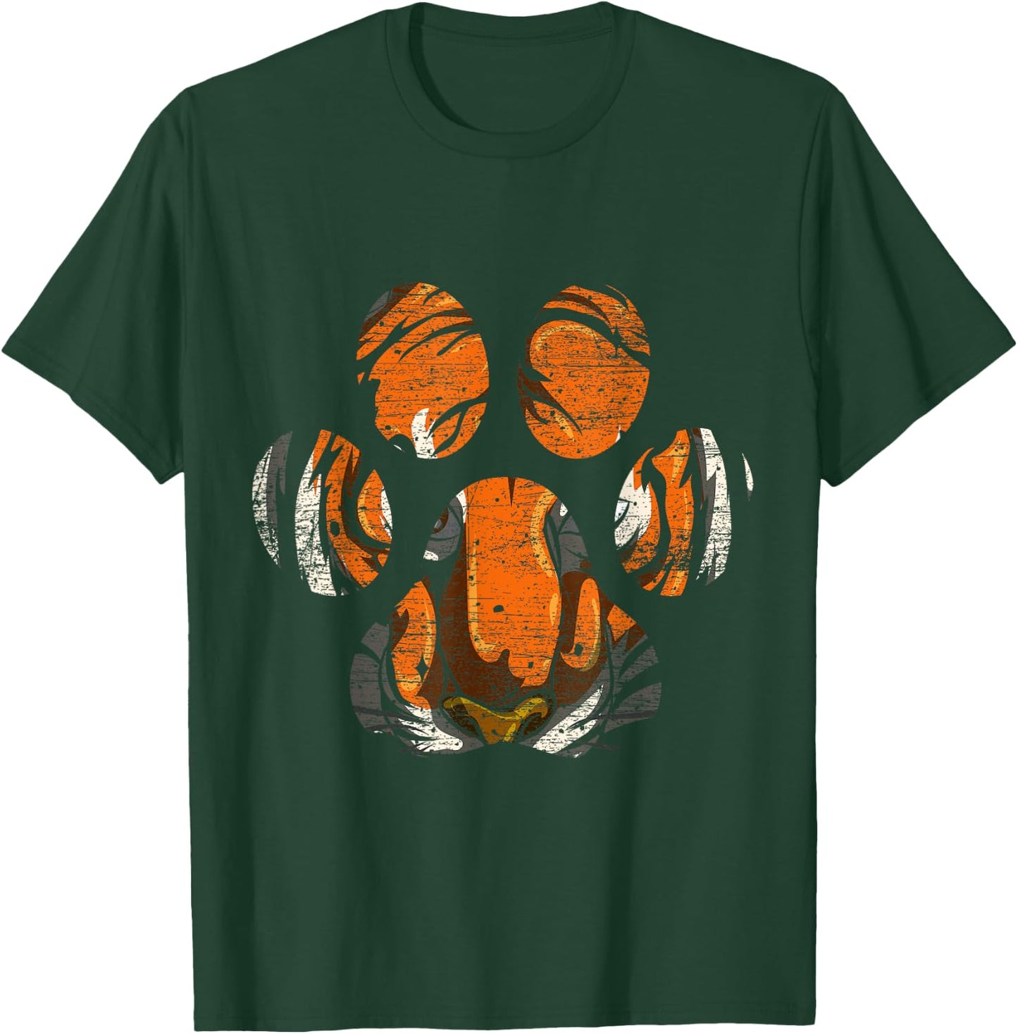 Tiger Paw Big Cat Portrait Tiger T-Shirt - T-Shirt | Forest