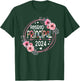 Floral Retired Principal Est 2024 Retirement Gift T-Shirt - T-Shirt | Forest