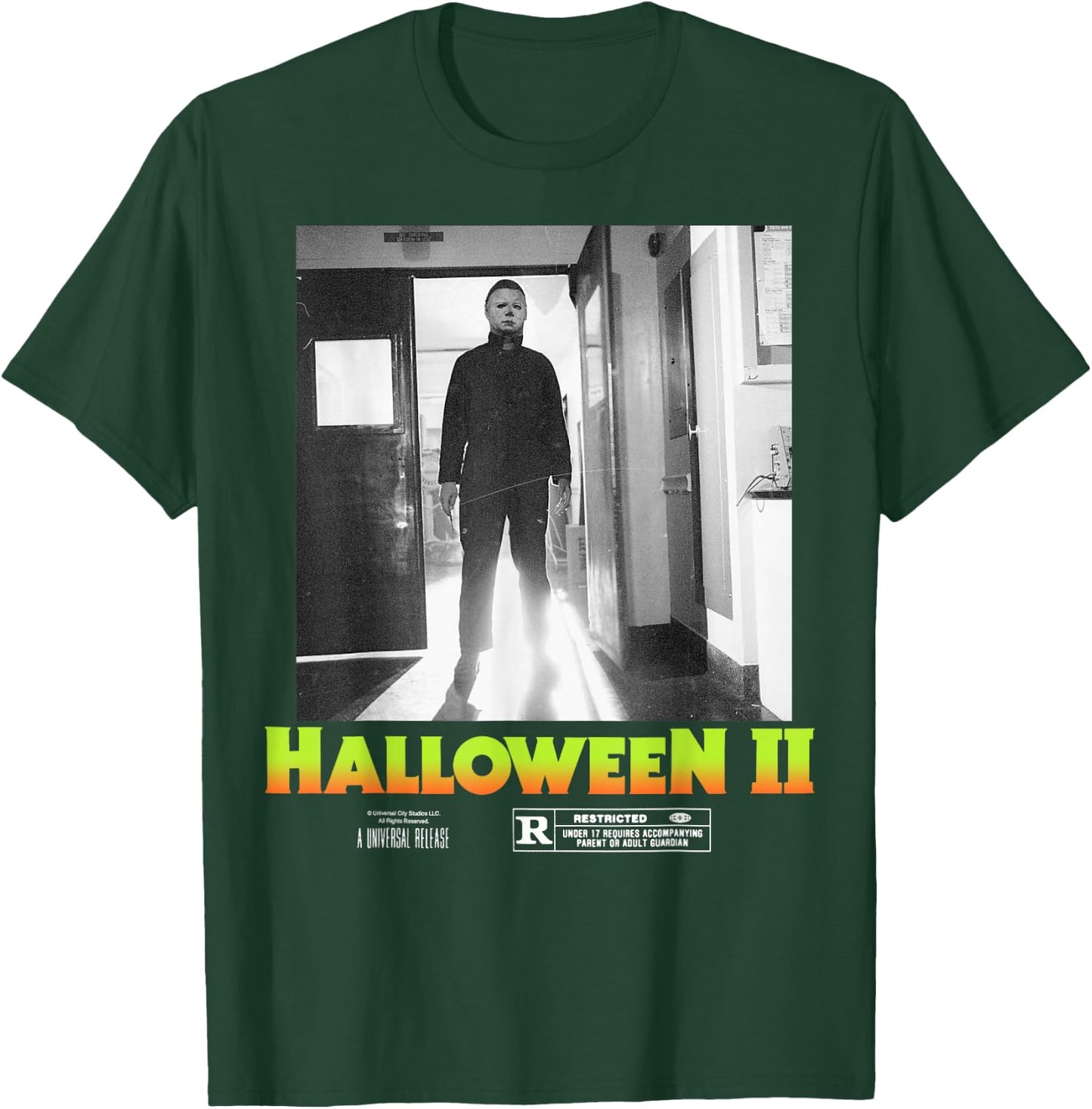 Halloween 2 Michael Myers Doorway Portrait Poster T-Shirt - T-Shirt | Forest