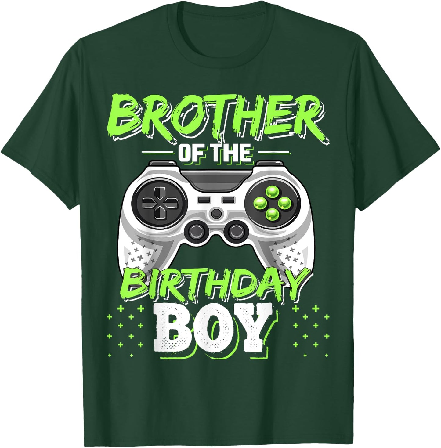 Brother of the Birthday Boy Matching Video Game Birthday T-Shirt - T-Shirt | Forest