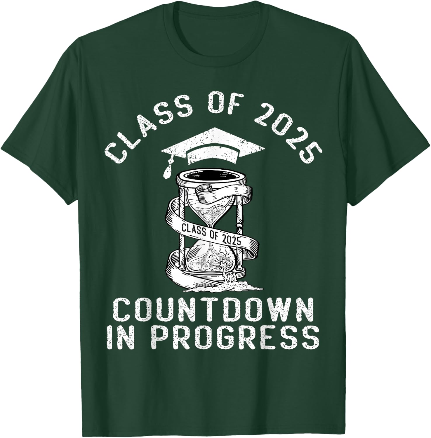 Senior Class Of 2025 Countdown to Graduation Gift T-Shirt - T-Shirt | Forest