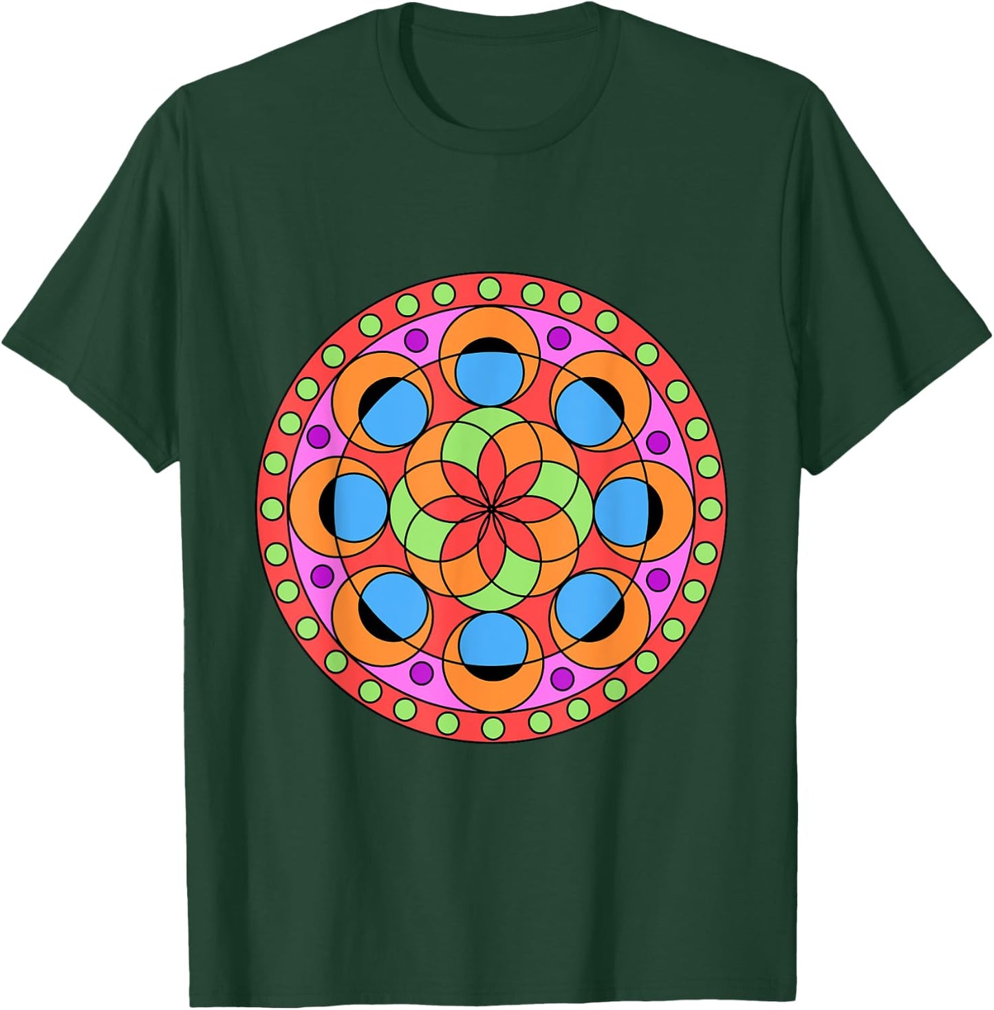 Kaleidoscope Mandala T-Shirt - T-Shirt | Forest