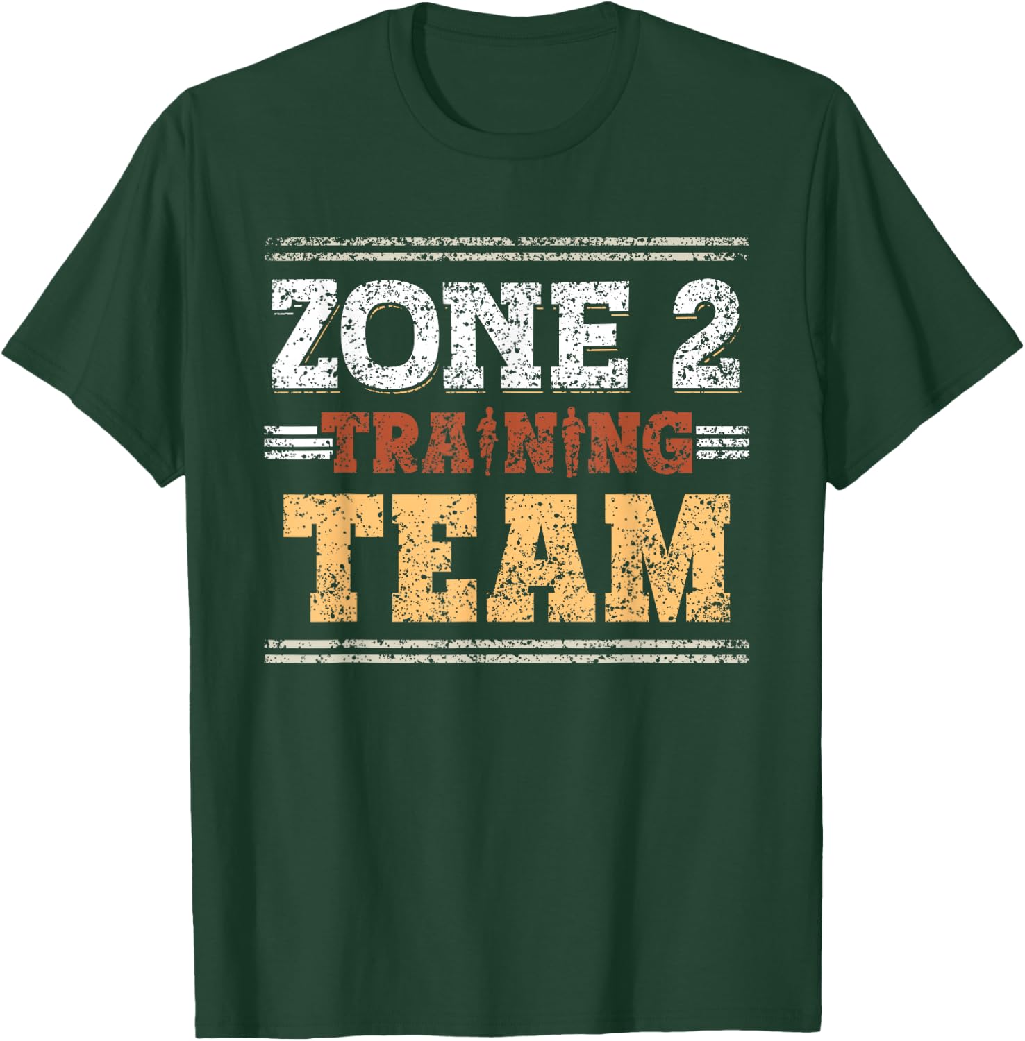 Zone 2 Training Team Fitness Cardio Sport Zone 2 T-Shirt - T-Shirt | Forest