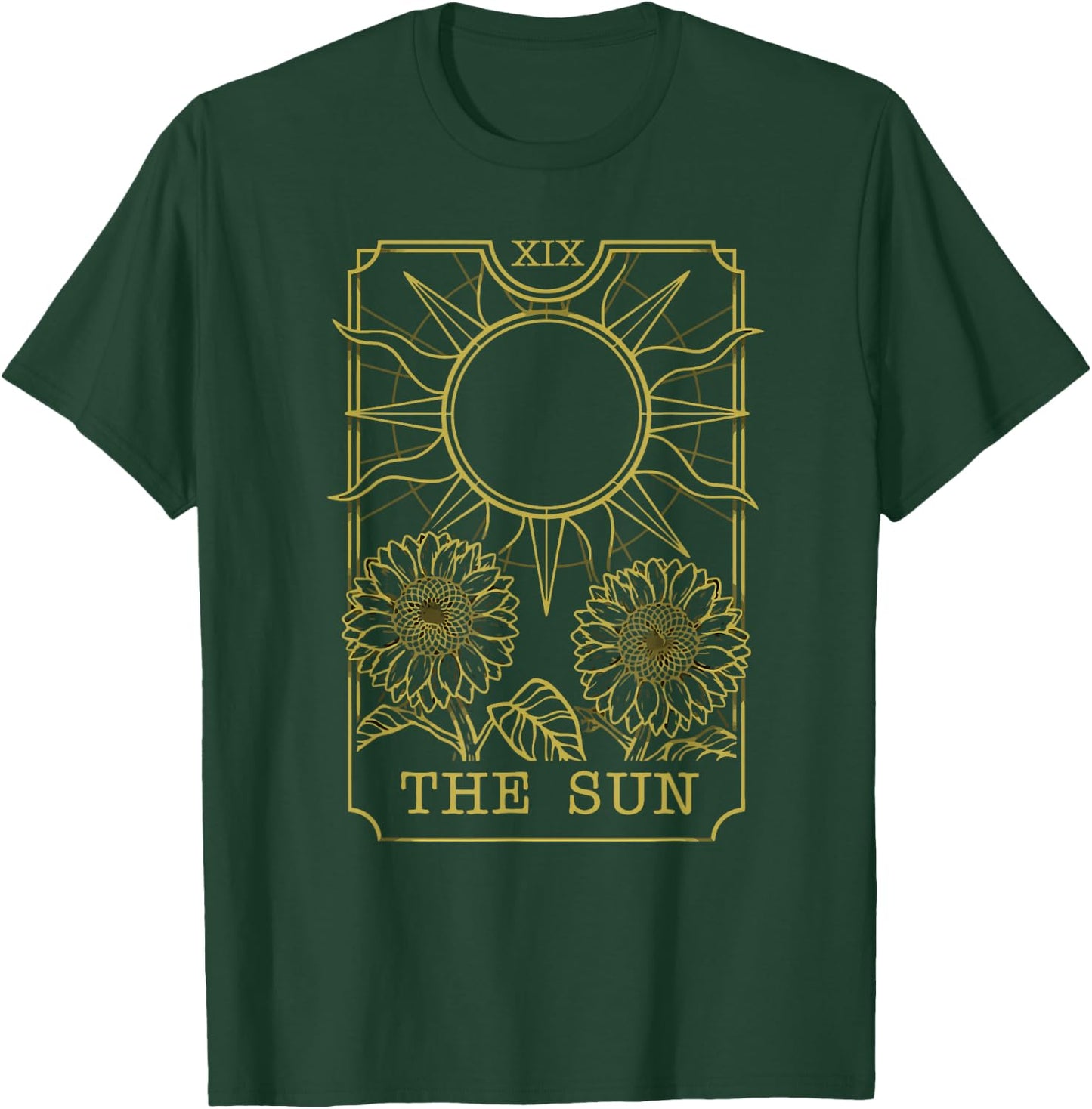 The Sun Tarot Card Sun Moon T-Shirt - T-Shirt | Forest