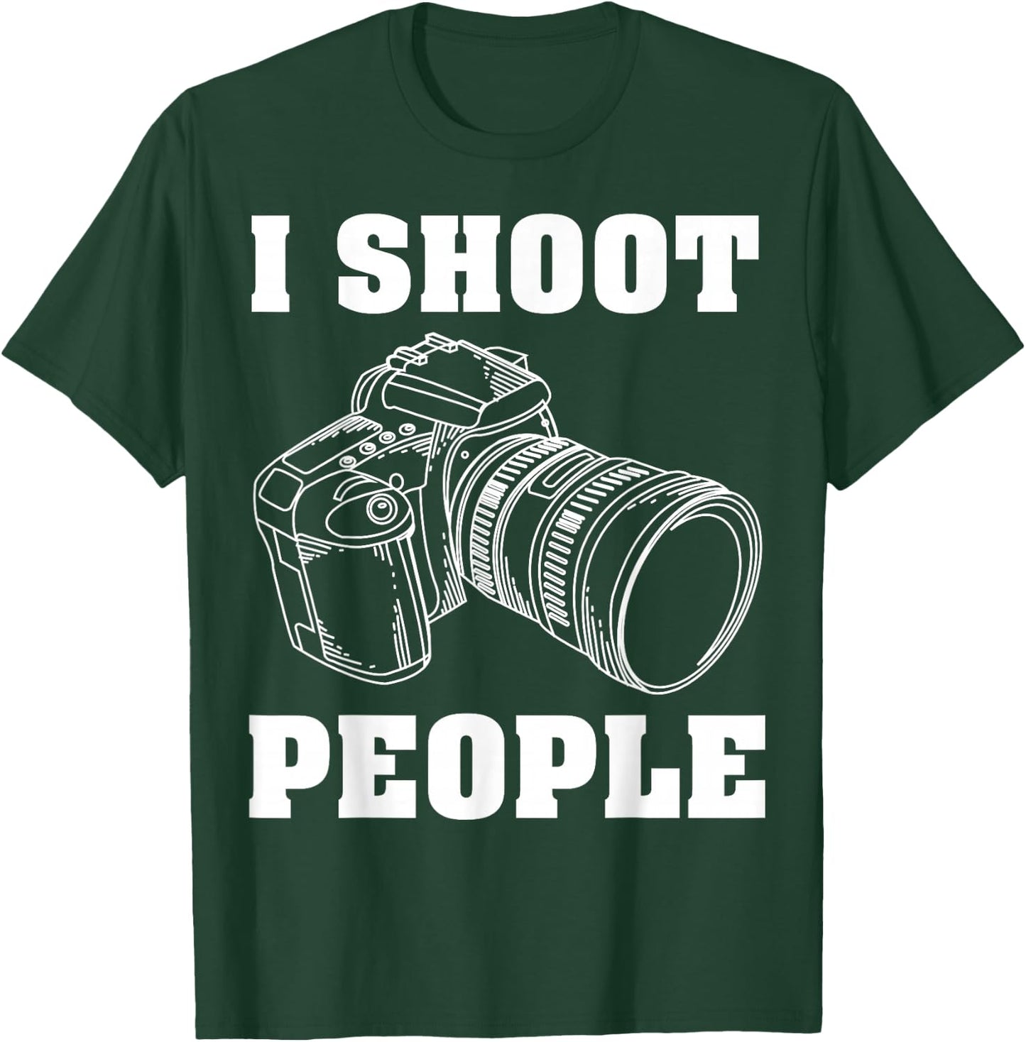 I Shoot People | Cute I Love Photography T-Shirt - T-Shirt | Forest