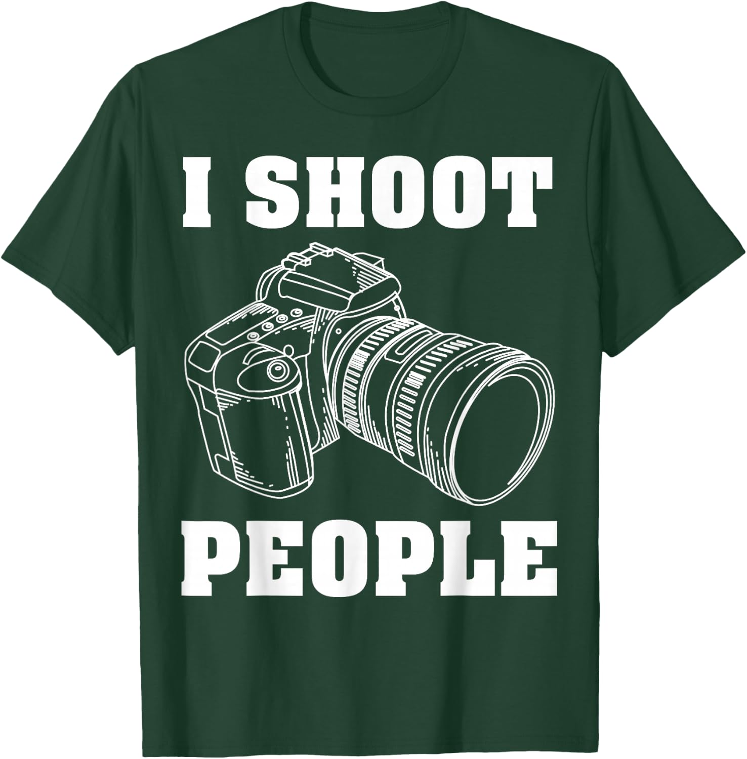 I Shoot People | Cute I Love Photography T-Shirt - T-Shirt | Forest