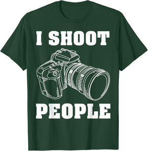 I Shoot People | Cute I Love Photography T-Shirt - T-Shirt | Forest