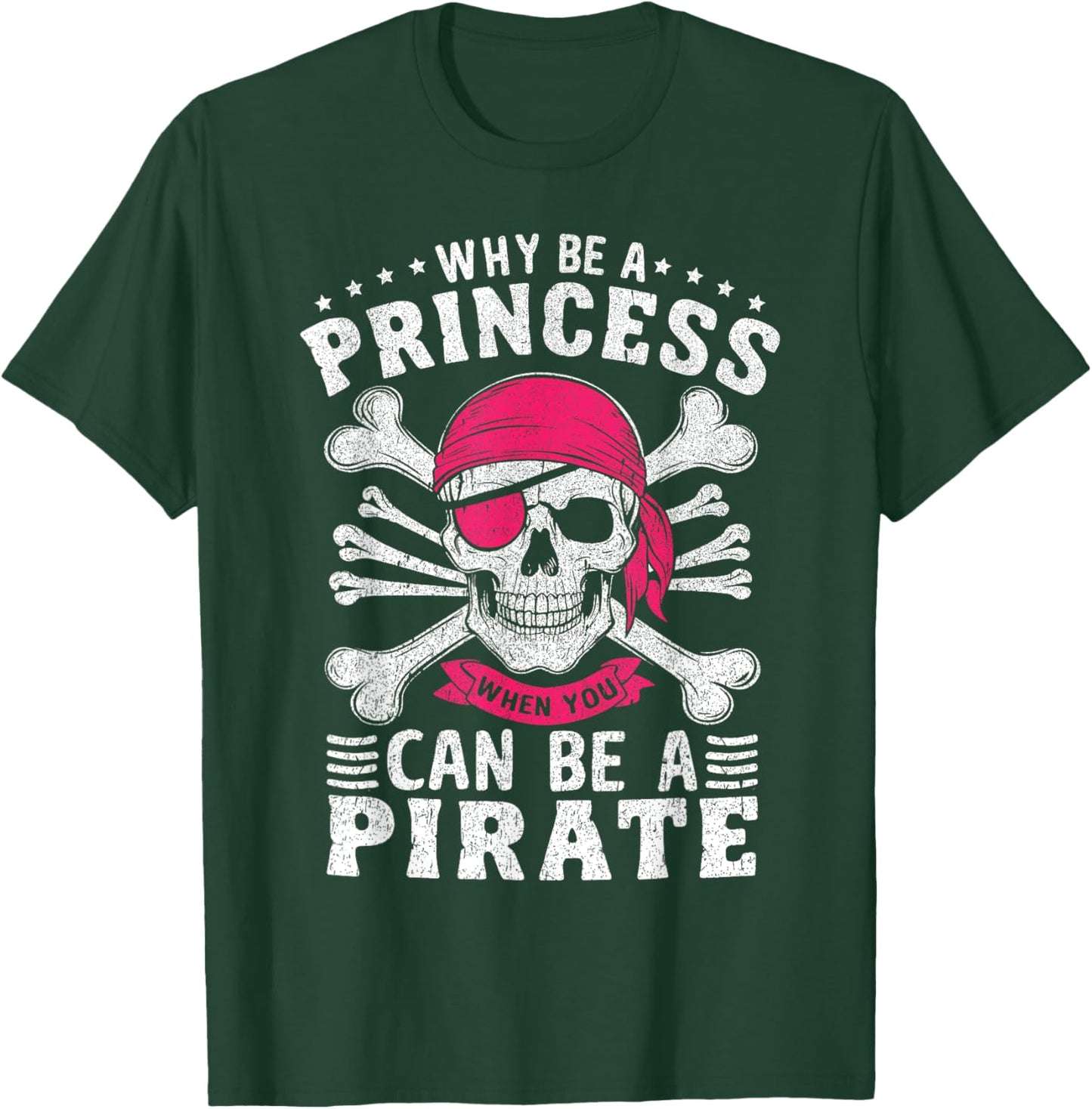 Funny Pirate Costume Princess Girls Kids Pirate T-Shirt - T-Shirt | Forest