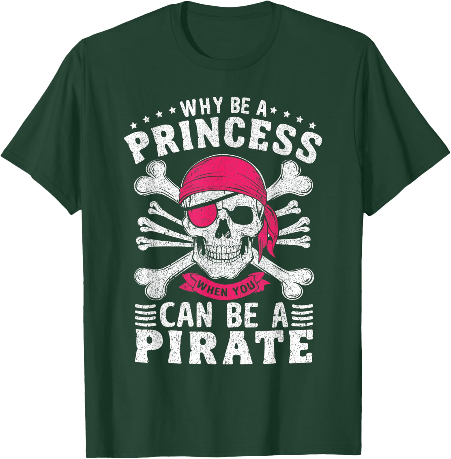 Funny Pirate Costume Princess Girls Kids Pirate T-Shirt - T-Shirt | Forest