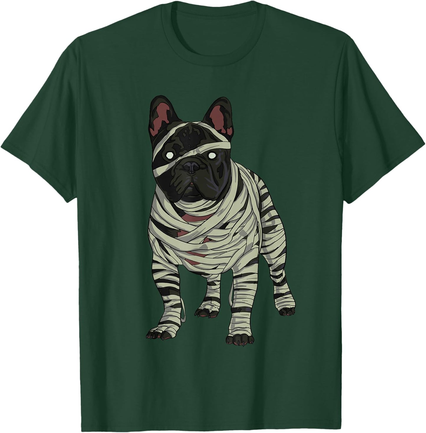 French Bulldog Dog Mummy Halloween Costume Dog Lovers T-Shirt - T-Shirt | Forest
