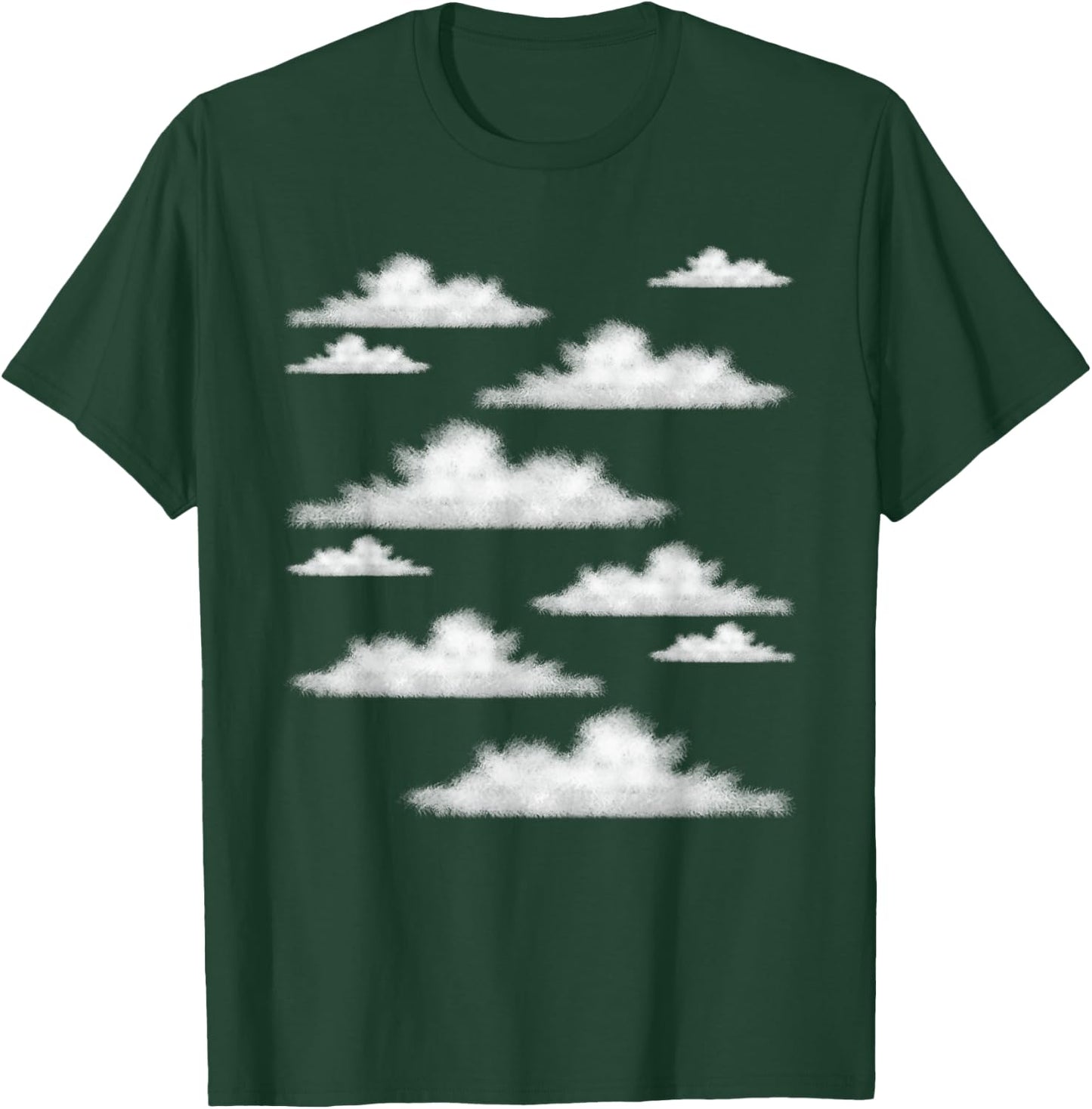 Blue Sky Clouds Cool Atmosphere Pastel Color Art Lover Gift T-Shirt - T-Shirt | Forest