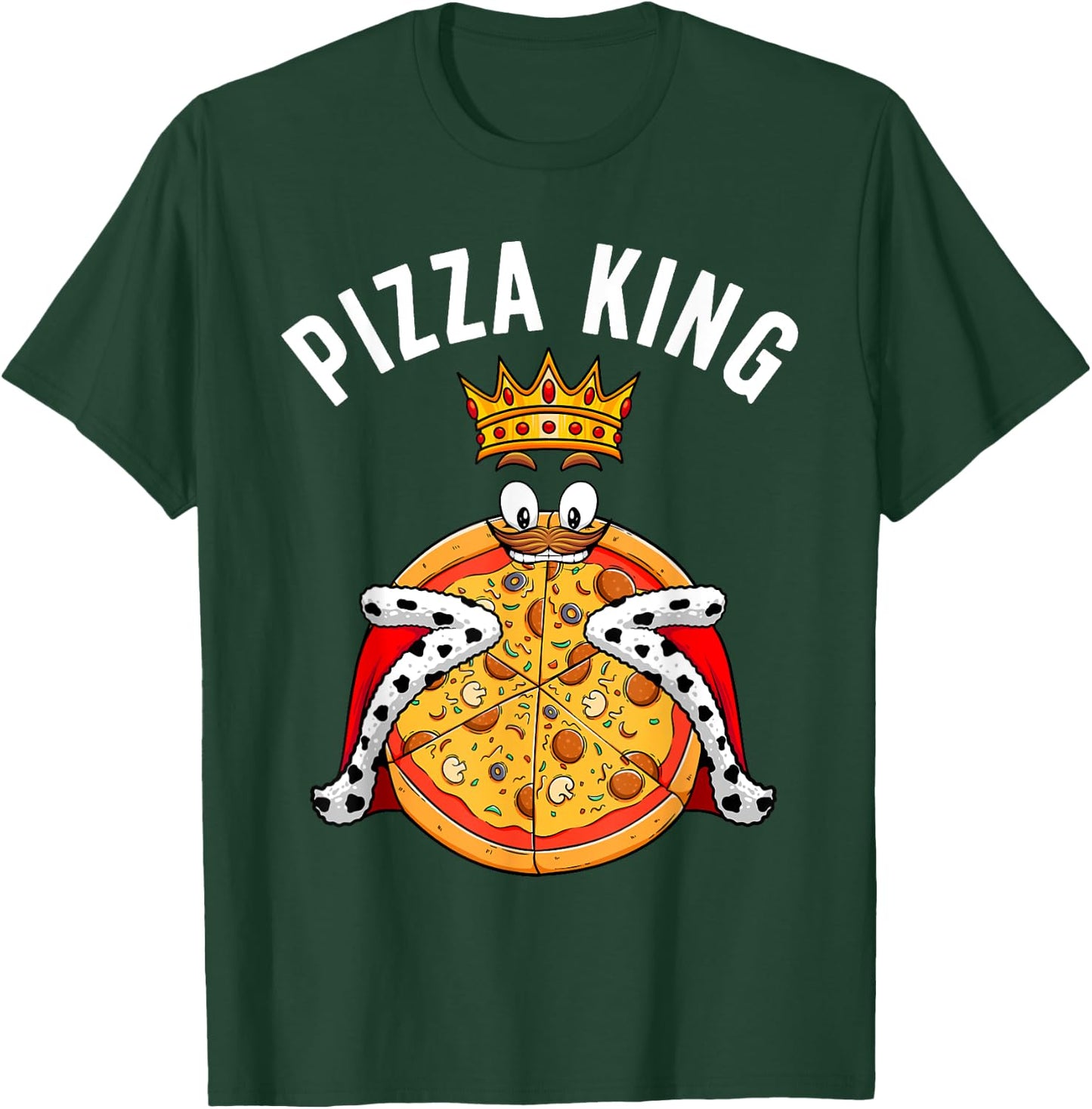 Cute Pizza Design Boys Italian Dish Pizza Lovers T-Shirt - T-Shirt | Forest