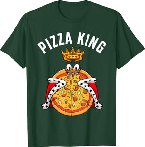 Cute Pizza Design Boys Italian Dish Pizza Lovers T-Shirt - T-Shirt | Forest