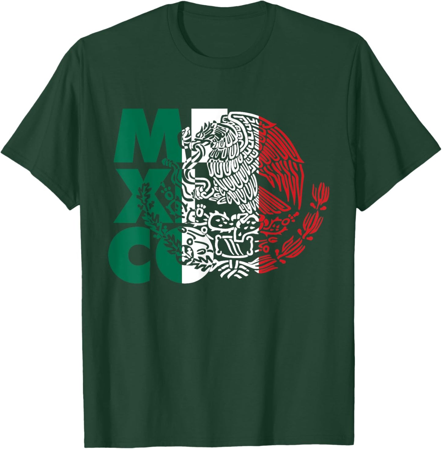 Mexican Flag Mexican Eagle T-Shirt - T-Shirt | Forest