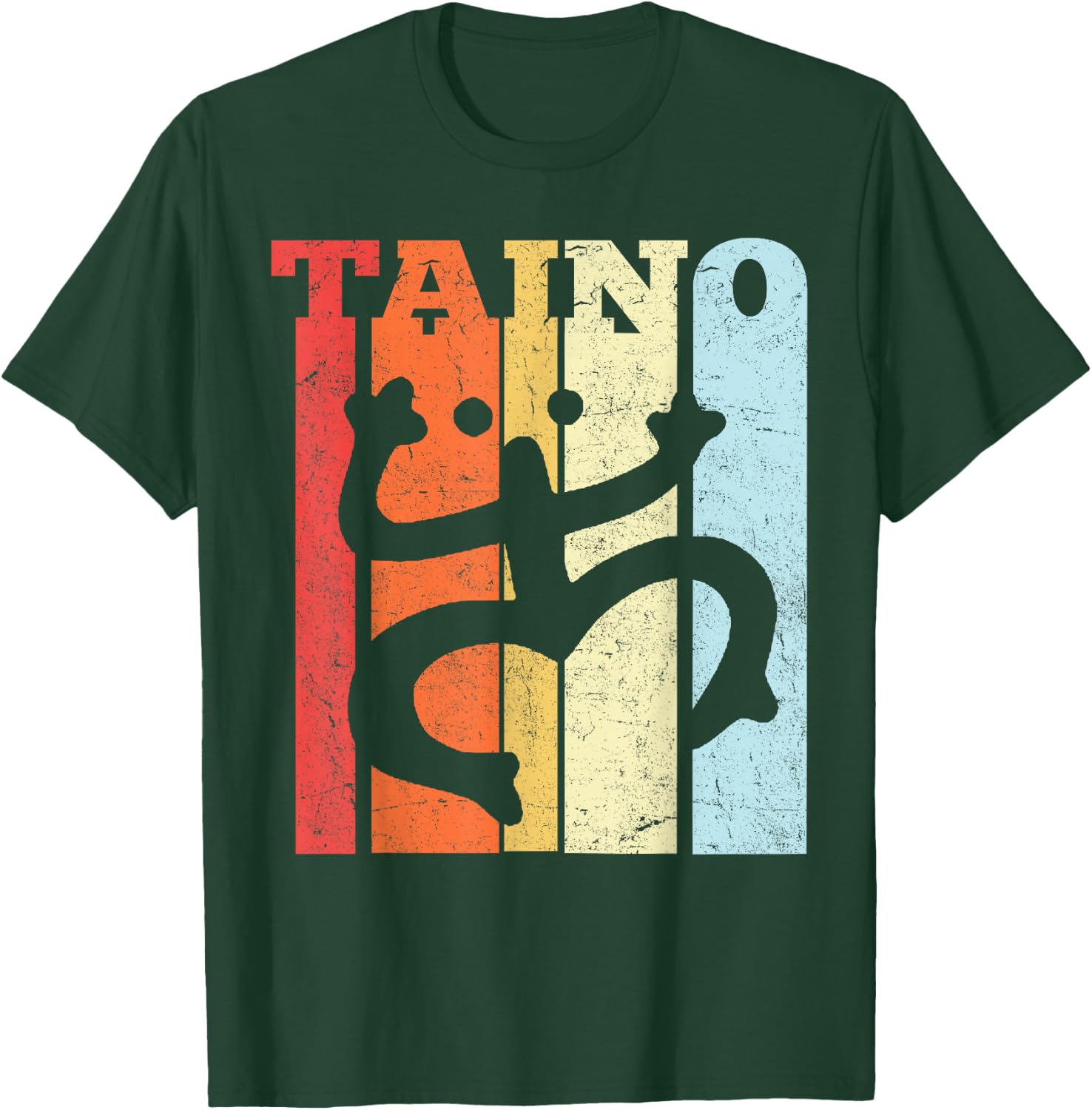 Coqui Vintage Puerto Rico Frog Vintage Boricua Taino T-Shirt - T-Shirt | Forest