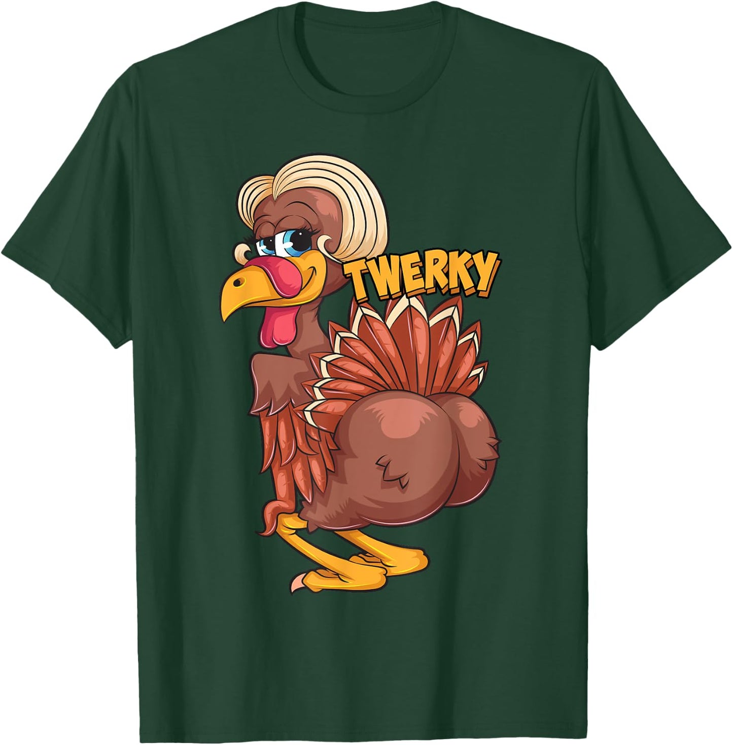 Funny Twerky Dance Cute Love Twerk Dancing Thanksgiving Gift T-Shirt - T-Shirt | Forest