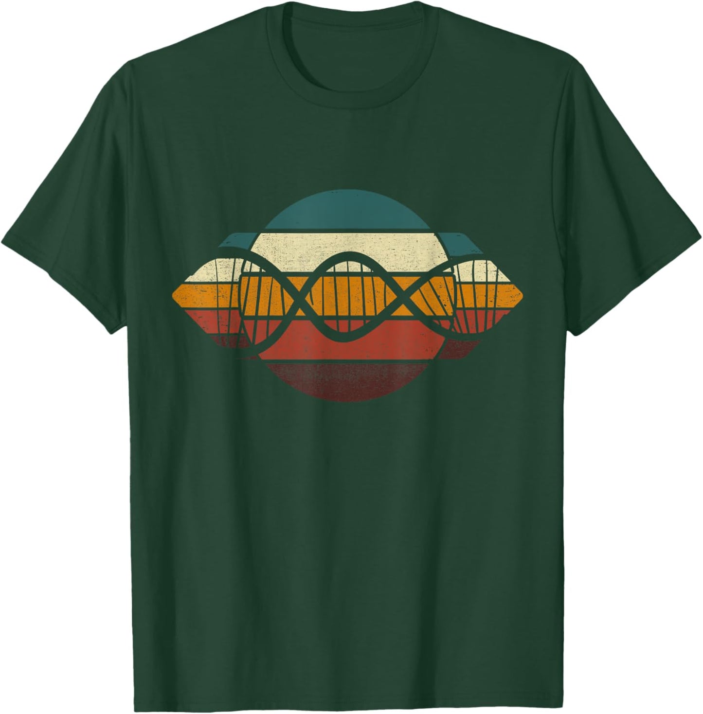 Biochemist Vintage Biochemistry Microbiologist Retro DNA T-Shirt - T-Shirt | Forest