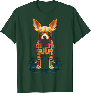Chihuahua Lover Cute Mandala Animal Art Dog Chihuahua T-Shirt - T-Shirt | Forest