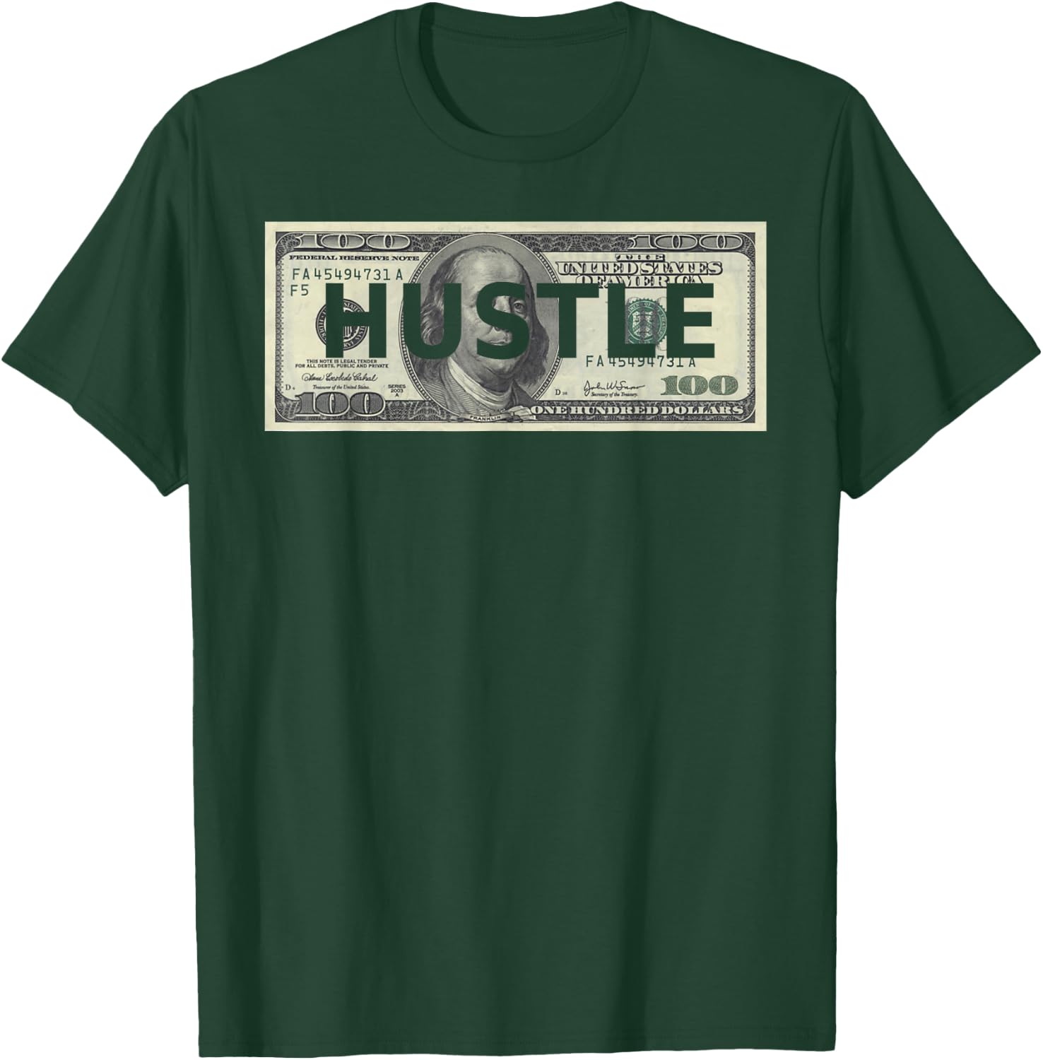 Dollar Hustle Money Hustler Freelance T-Shirt - T-Shirt | Forest