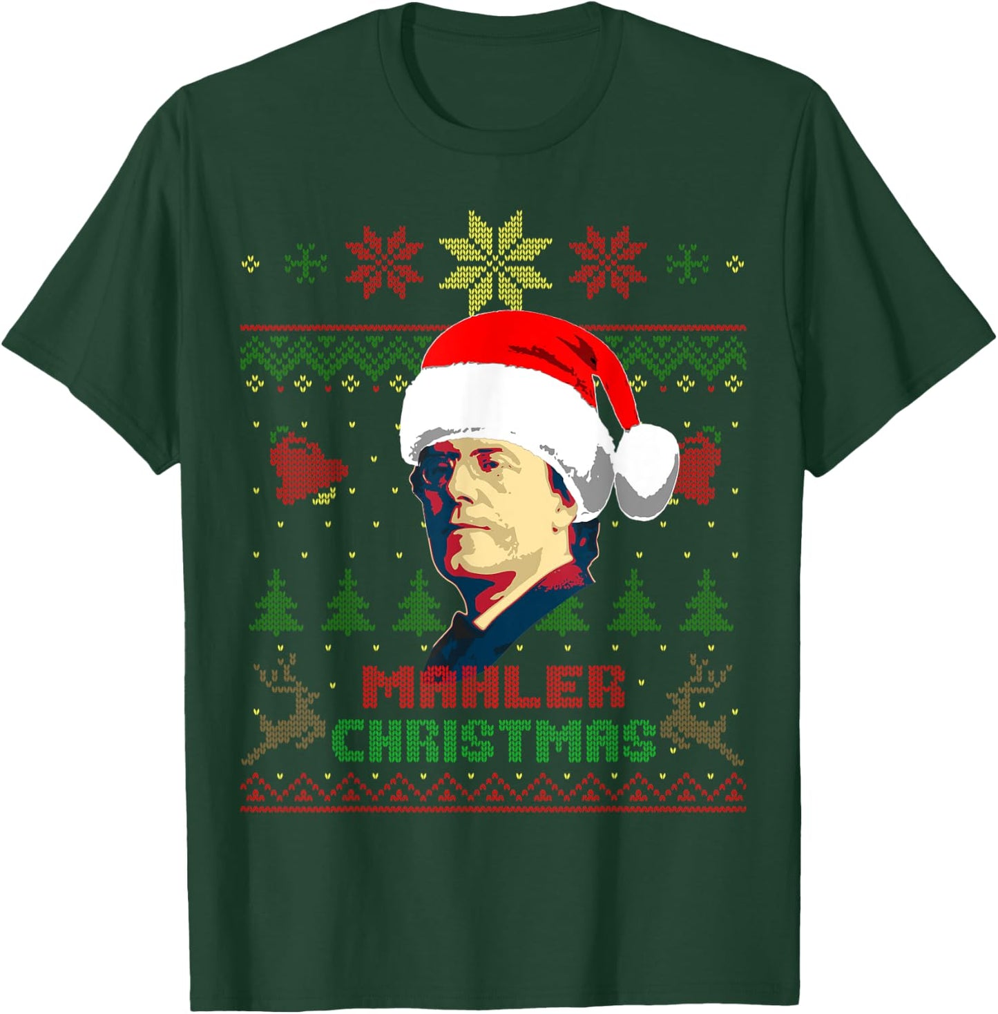 Gustav Mahler Funny Christmas T-Shirt - T-Shirt | Forest