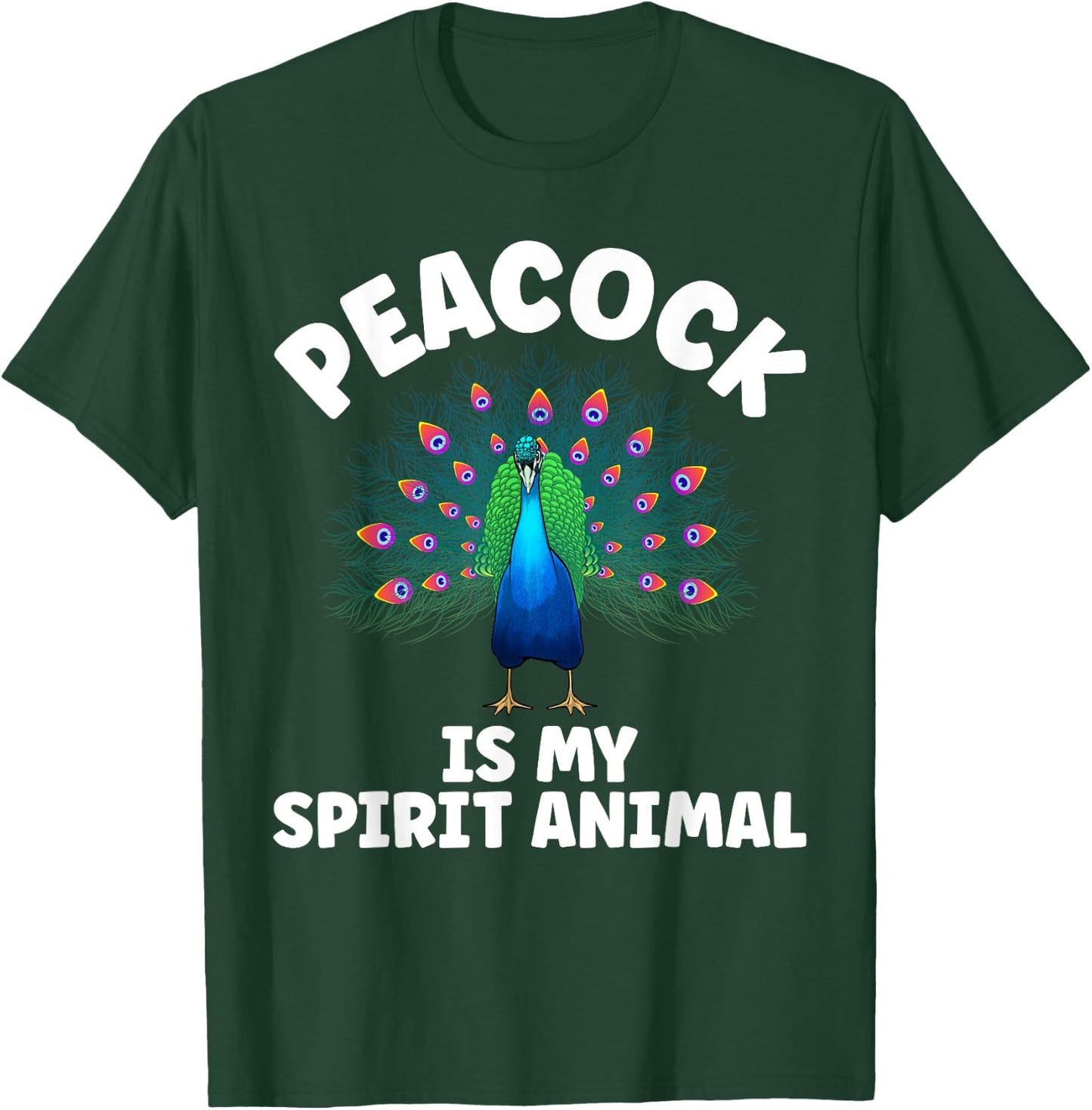 Funny Peacock Design Women Pheasant Peacock Lovers T-Shirt - T-Shirt | Forest