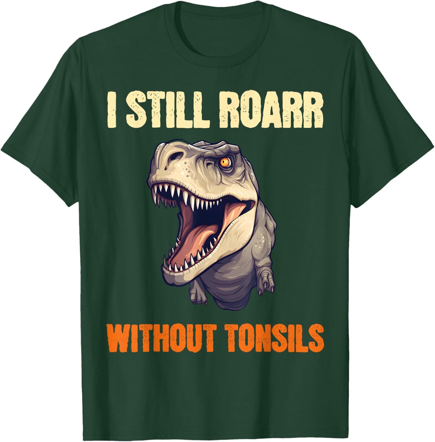 Boys Tonsil Removal Surgery Get Well Kids Dinosaur T-Shirt - T-Shirt | Forest