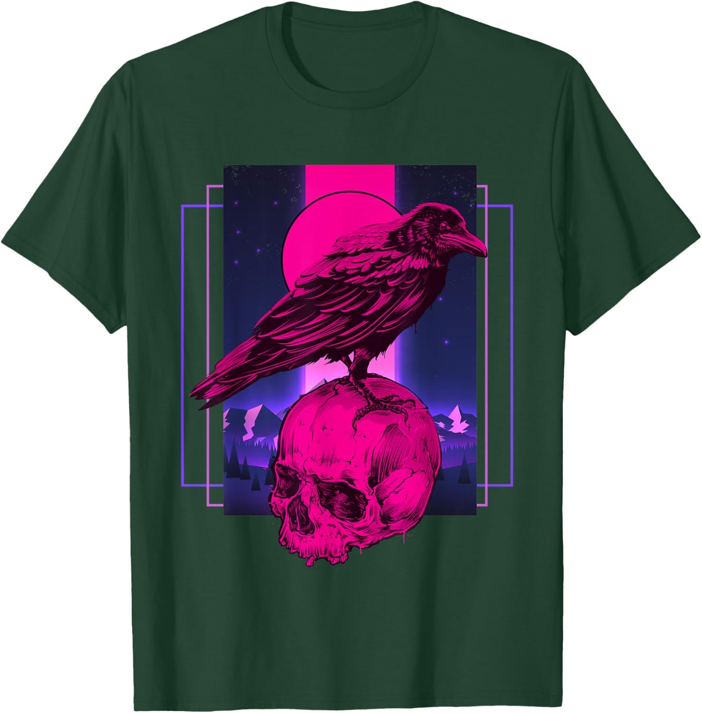 Skull Raven T-Shirt - T-Shirt | Forest