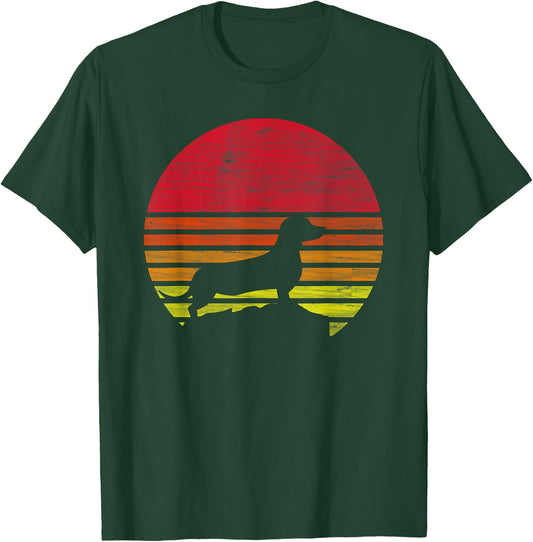 Dachshund Retro T-Shirt - T-Shirt | Forest