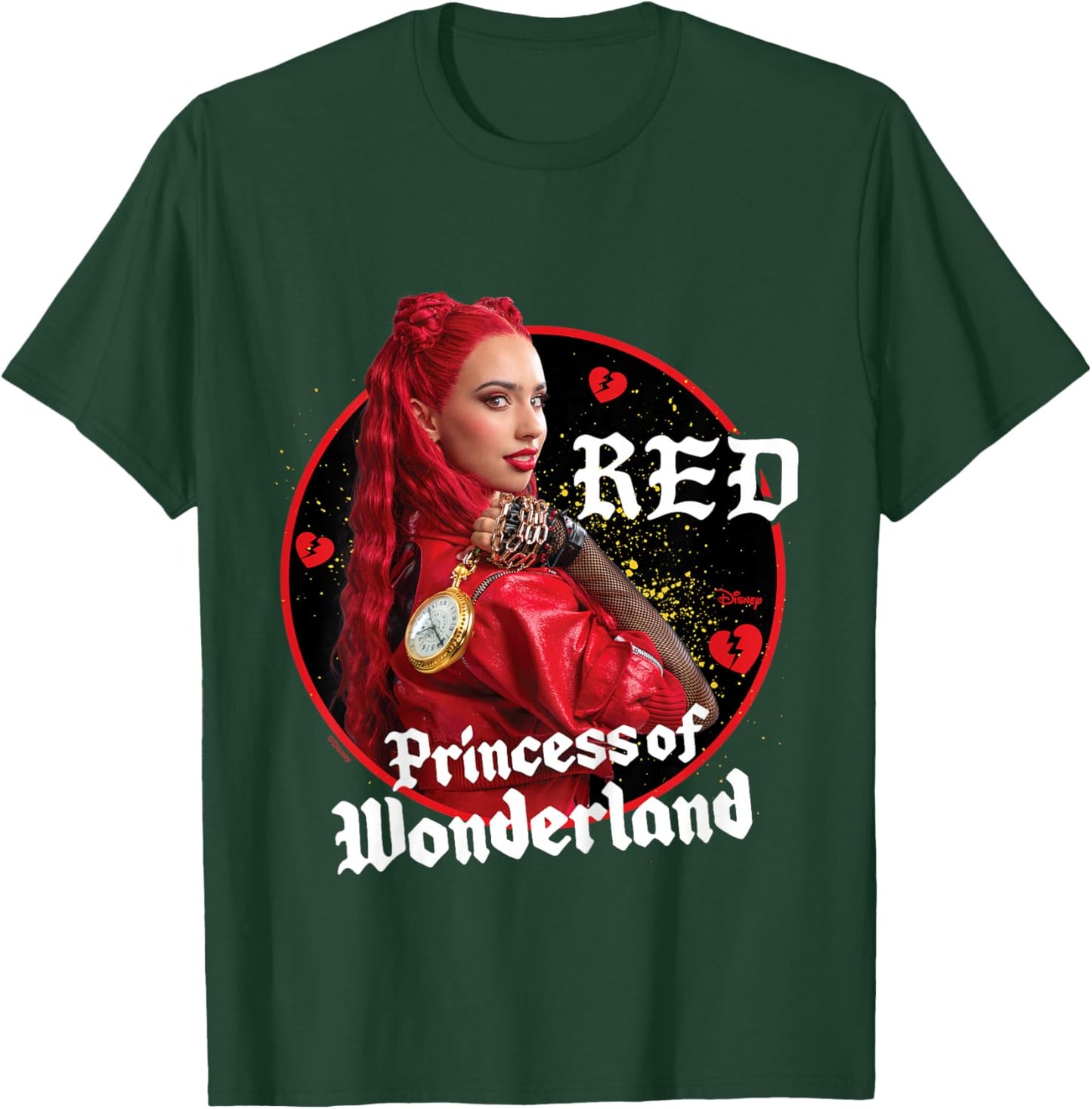 Kids Descendants 4 - Red Princess of Wonderland Broken Hearts T-Shirt - T-Shirt | Forest