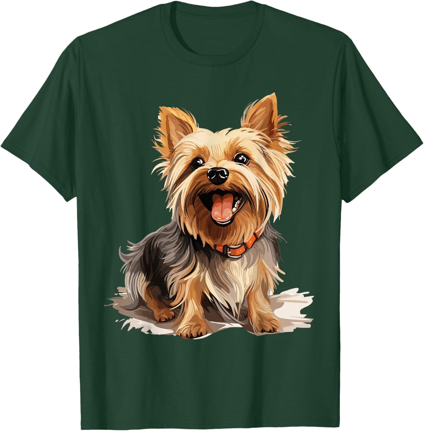 Yorkshire Terrier Yorkie Dog Breed Cute Graphic T-Shirt - T-Shirt | Forest
