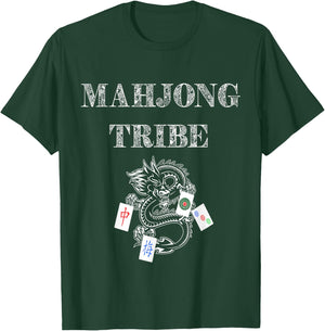Mahjong Tribe Mah Jongg Tiles Squad Ma Jiang Crew Group T-Shirt - T-Shirt | Forest