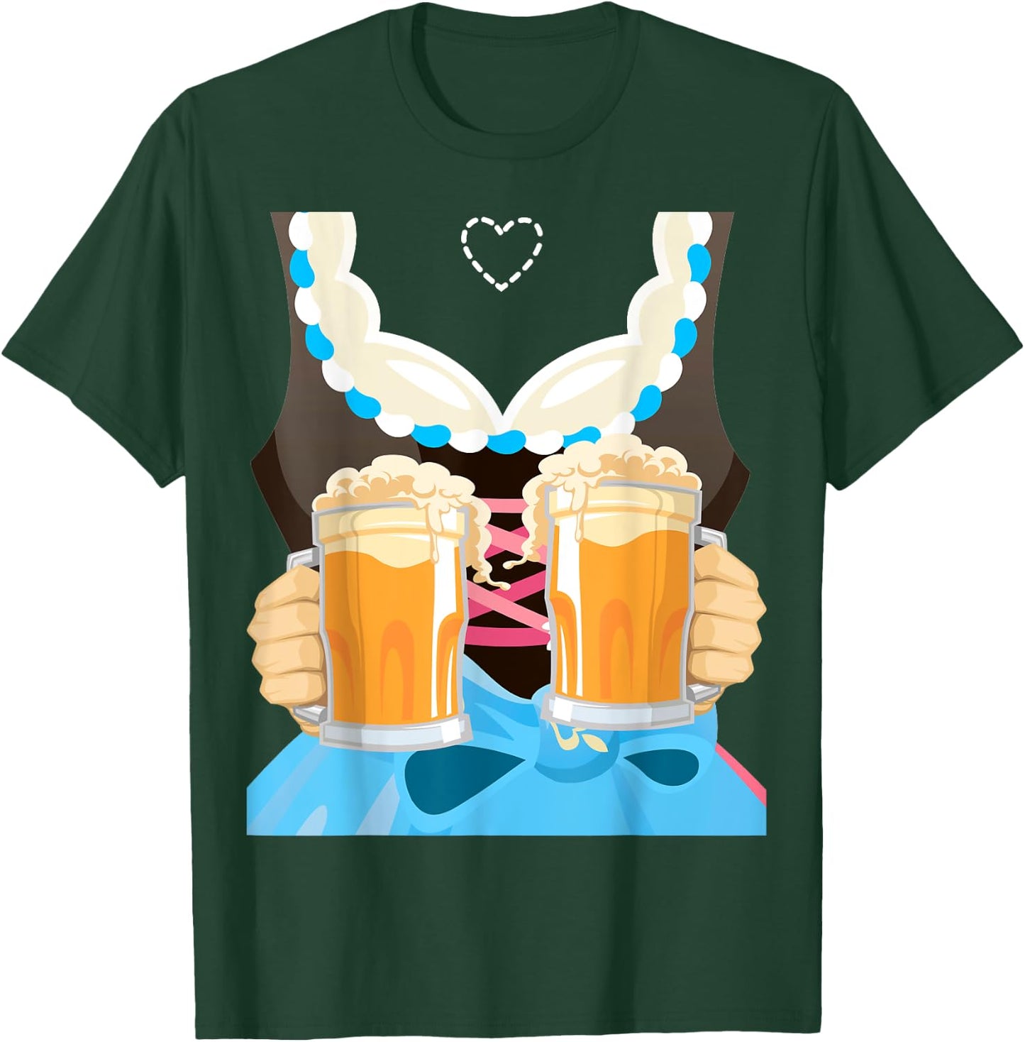 Dirndl Oktoberfest 2020 Bavarian Munich Beer Festival T-Shirt - T-Shirt | Forest
