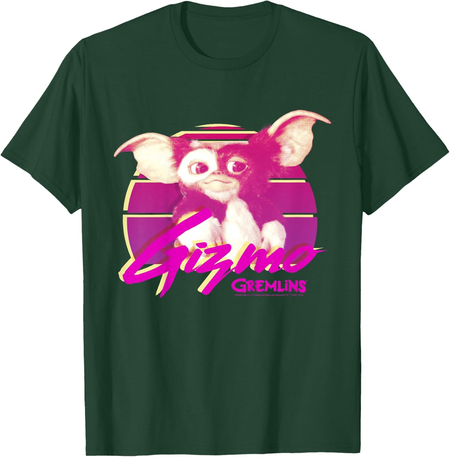 Kids Gremlins Gizmo Retro Portrait T-Shirt - T-Shirt | Forest