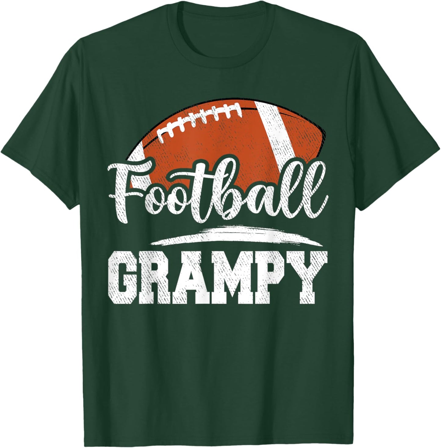 Football Grampy Football Player Game Day Father's Day T-Shirt - T-Shirt | Forest