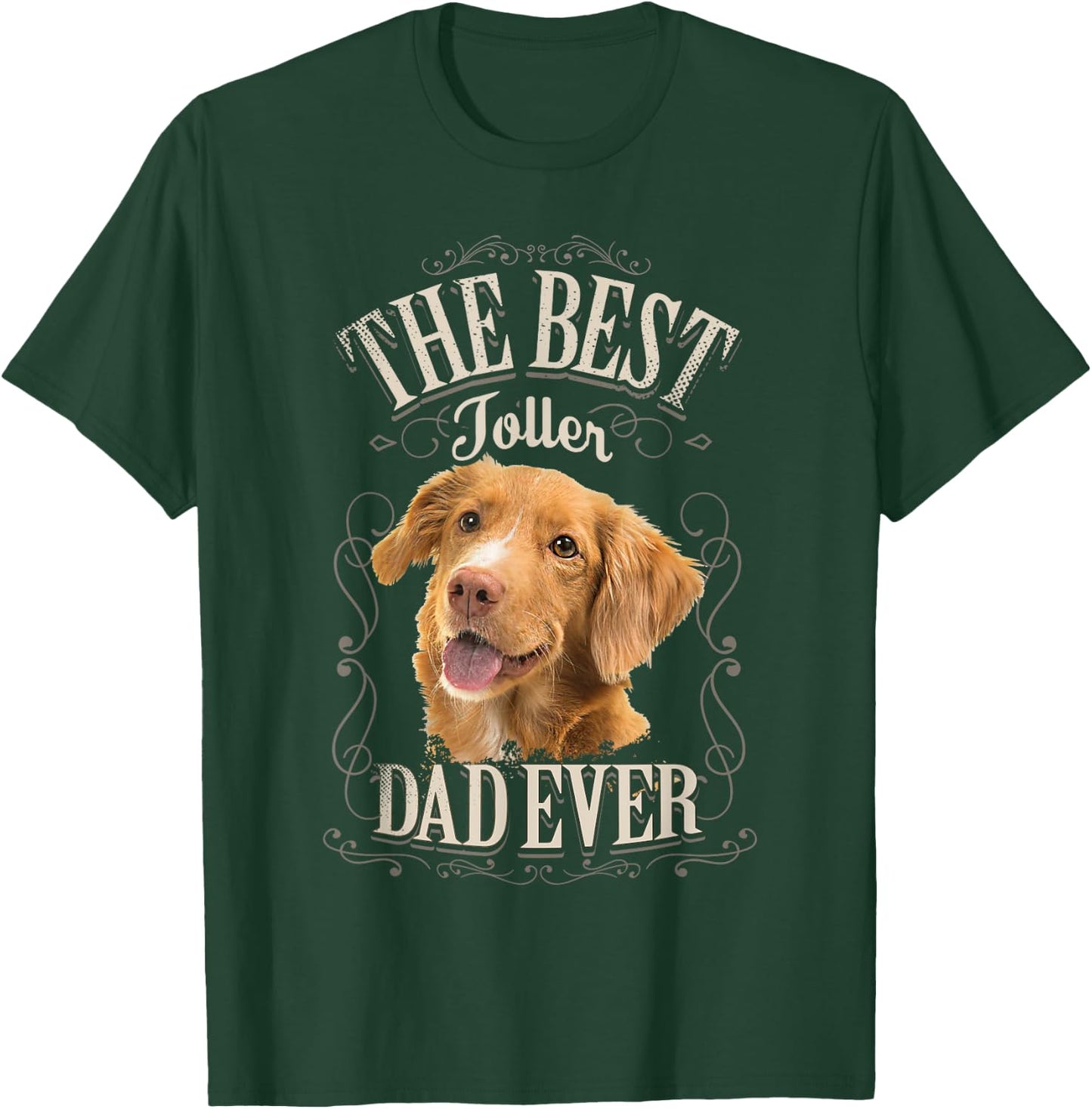 Best Toller Dad Ever Nova Scotia Duck Tolling Retriever Dog T-Shirt - T-Shirt | Forest